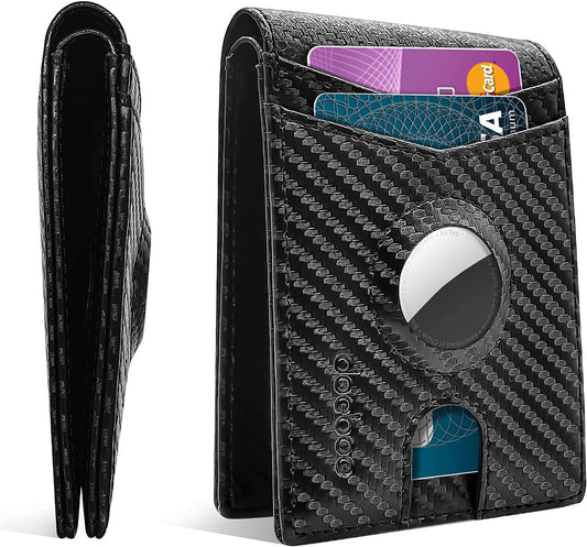 Airtag-Ready Leather Men's Wallet – Smart, Slim, and Stylish!