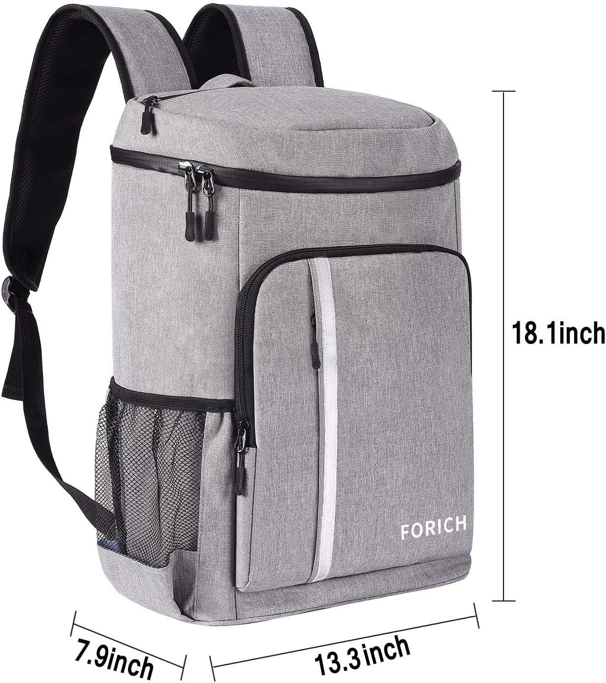 Leakproof Insulated Backpack Cooler: Waterproof, Lightweight, Ideal for Work, Beach, Picnics, and More – Holds 30 Cans!